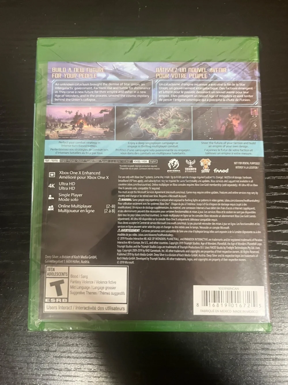Age of Wonders: Planetfall - Microsoft Xbox One (NEW)